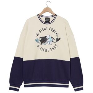How To Train Your Dragon Toothless & Light Fury Panel Sweatshirt Unisex